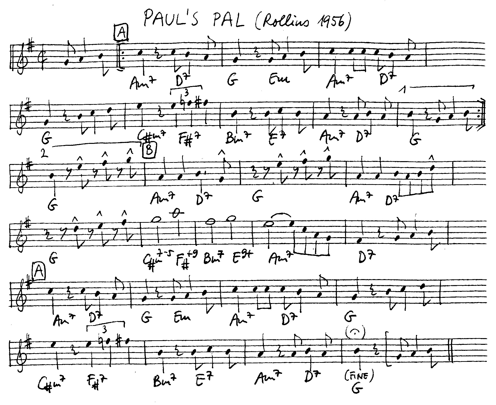 paul's pal leadsheet – book us for your next 20s or gatsby event